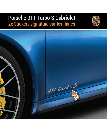 Porsche 911 Turbo S Cabriolet Decals (2x)