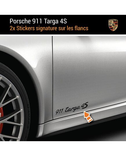 Porsche 911 Carrera Targa 4S Aufkleber (2x)