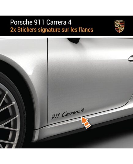 Porsche 911 Carrera 4 Aufkleber (2x)