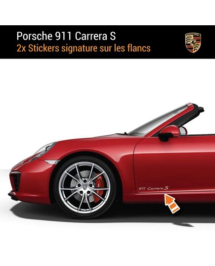 Porsche 911 Carrera S Kabriolett Aufkleber (2x)