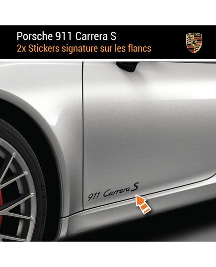 Porsche 911 Carrera S Kabriolett Aufkleber (2x)