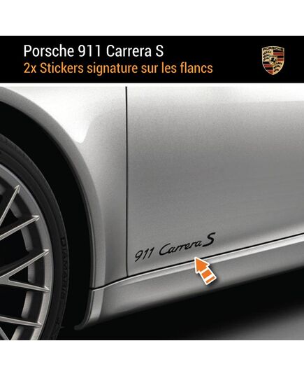 Porsche 911 Carrera S Aufkleber (2x)