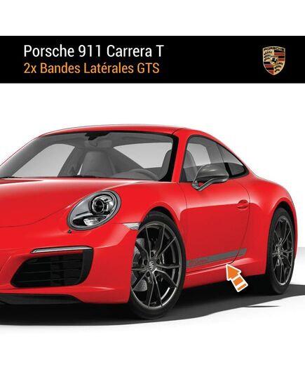 Porsche 911 Carrera T Seitenleisten Aufkleber Set