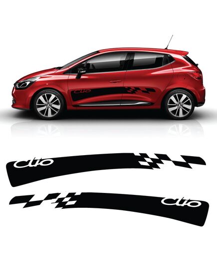 Car side Renault Clio 2018 Racing stripes stickers set