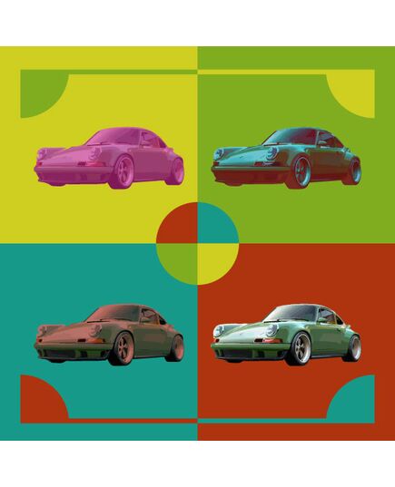 Leinwandbild Porsche 911 Pop art