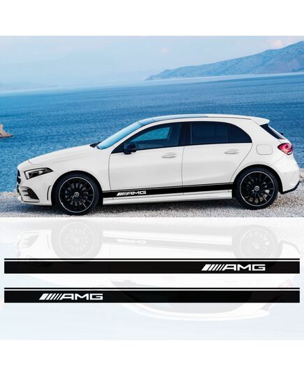 Mercedes A-Class AMG stripes decals set