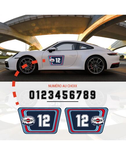 Martini International Club Racing Porsche 911 Aufkleber