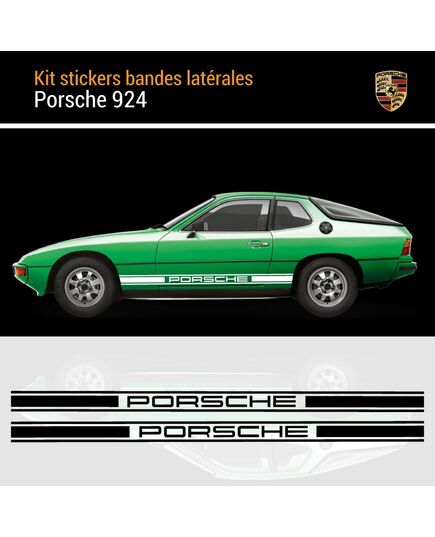 Kit Stickers Bandes Bas De Caisse Porsche 924
