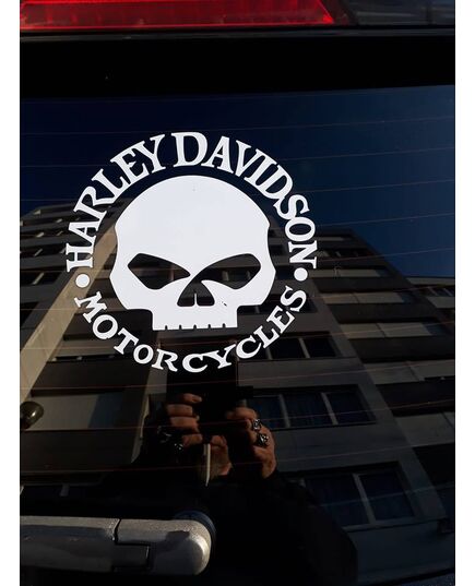 Harley Davidson Skull Decal