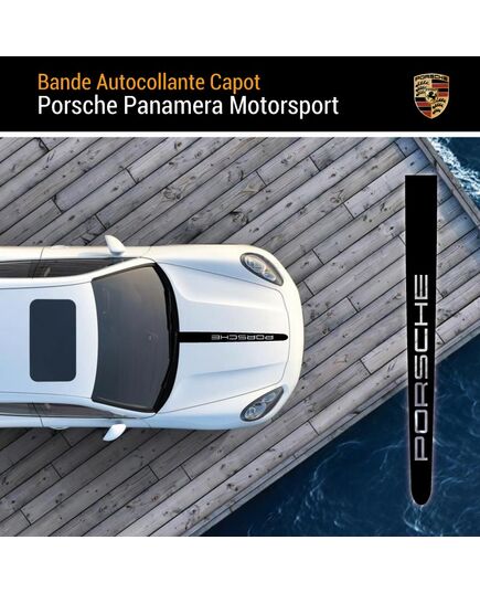 Porsche Panamera Motorsport Motorhaube Streife Aufkleber