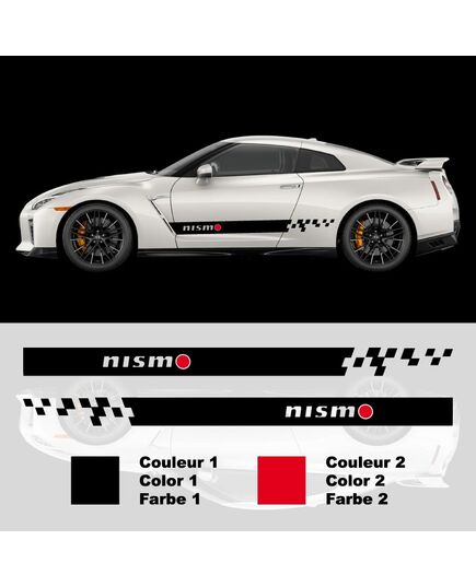 Kit Stickers Bandes Latérales Nissan GTR Nismo