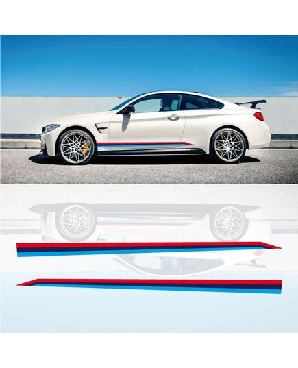 BMW M4 Performance Seitenstreifen Aufkleber