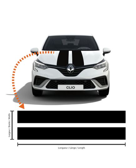 Renault Clio Racing Viper Stripes Decal