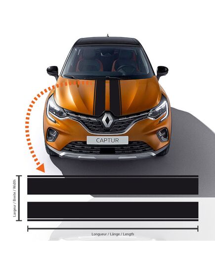 Renault Captur Racing Stripes Decal #4