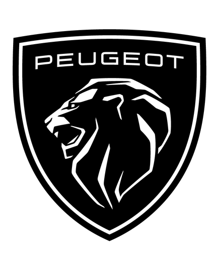 Peugeot New Logo 2021 - Black & White Decal
