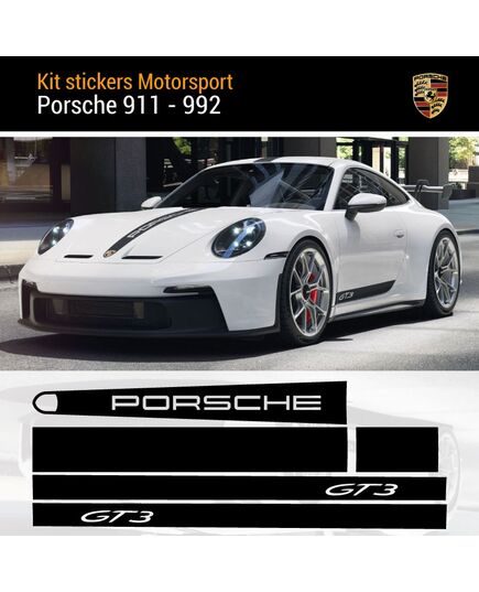 Porsche 911 - 992 GT3 Streifen Aufkleber