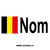 2x Belgian Flag Pilot Custom Name Decals
