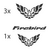 Kit Stickers Pontiac Firebird Logos