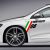 Kit 2 Stickers Flagge Italienn Name Fahrer + Numéro Course zum Personalisieren