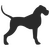 Sticker Silhouette Hund