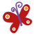 Sticker Papillon Rouge