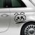 Smiley Cartoon Fiat 500 Decal