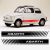 Fiat Abarth 500 1965 car rocker decals stripes
