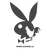 Sticker Karbon Playboy Bunny Coq Français