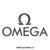 Sticker Carbone Omega Logo