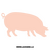Sticker Cochon de la ferme