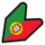 Sticker JDM Flagge Portugal