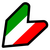JDM Italy flag Decal