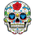 Sticker Totenkopf Mexicaine