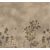 Astract brown flowers deco decal