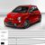 Fiat 500 abarth-695, Ferrari Tributo style- kit for all the car stripe Decal