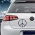 Schablone Peace & Love VW Golf III Logo
