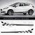 Kit stickers bandes bas de caisse Ford Fiesta style Racing