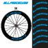 Set of 8 M.L.procycling wheels decals 38 mm