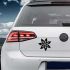 Sticker VW Golfs Deko Blume 7