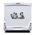 Toon Cats Camping Car Decal