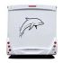 Blue Dolphin Camping Car Decal