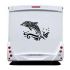 Tribal Dolphin Camping Car Decal