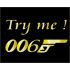 Sweat-Shirt 006 Try Me Parodie 007 Bond