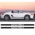 Porsche logo stripes decals set