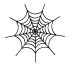 Spider Web Mini Decal 2
