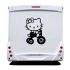 Hello Kitty Bicycle Camping Car Decal