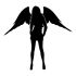 Sexy Woman Angel Camping Car Decal