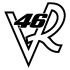 Valentino Rossi 46 VR logo decal