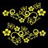 Car Side Renault Clio 2018 Butterfly Decals Set