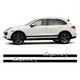 Porsche Cayenne S side stripes decals set